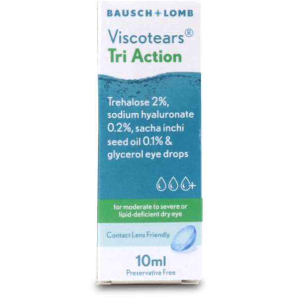 Viscotears Tri Action Preservative Free Eye Drops