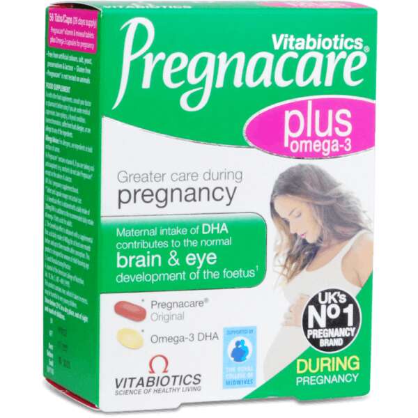 Vitabiotics Pregnacare Plus Omega-3 Dual Pack 56 Tablets /Capsules