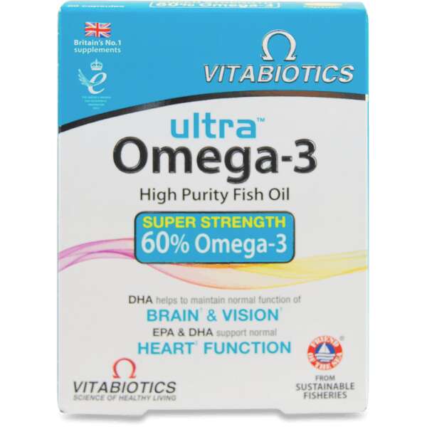 Vitabiotics Ultra Omega-3 High Purity Fish Oil 60 Capsules