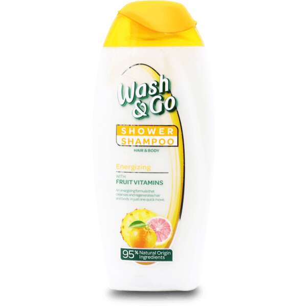 Wash & Go Shower & Shampoo Energizing With Fruit Vitamins 250ml