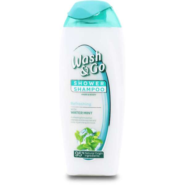 Wash & Go Shower & Shampoo Refreshing With Water Mint 250ml