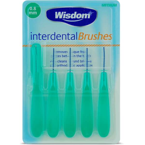 Wisdom Interdental Brushes 0.8mm 5 Pack