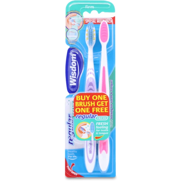 Wisdom Toothbrush  Regular Fresh Firm 2 Pack