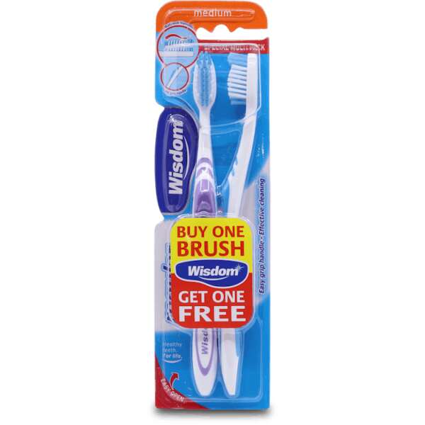 Wisdom Toothbrush Regular Medium 2 Pack