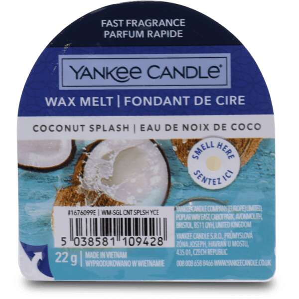 Yankee Candle Wax Melt Coconut Splash 22g