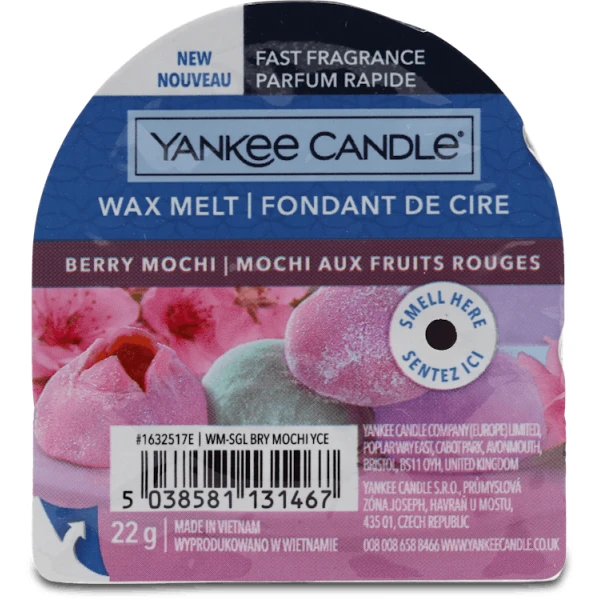 Yankee Candle Wax Melt Berry Mochi 22g
