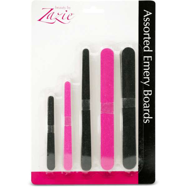 Zazie Assorted Emery Boards Nail Files 30 Pack