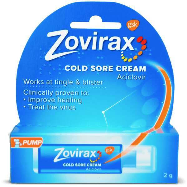 Zovirax Cream for Cold Sore Pump 2g