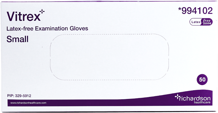 Vitrex Latex-Free Examination Gloves Small 50 Pack